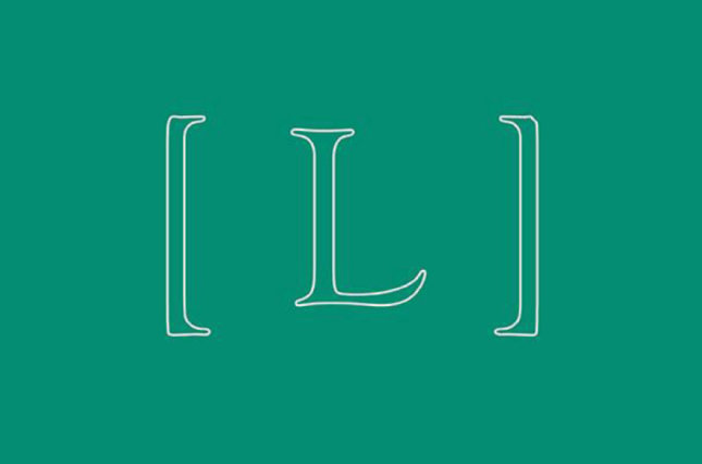 Graphic letter "L"