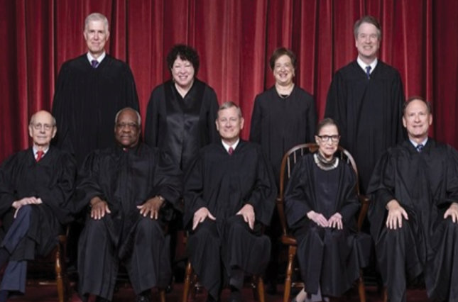 Group photo of the Supreme Court justices