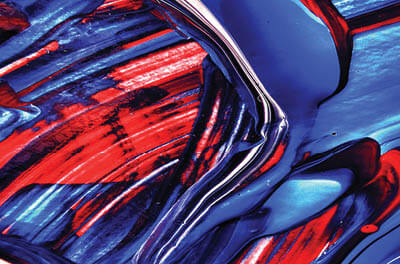 Abstract image of red blue and white