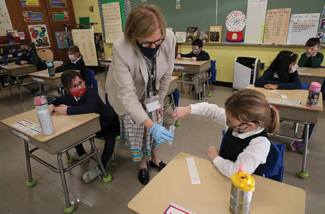 Teacher in classroom