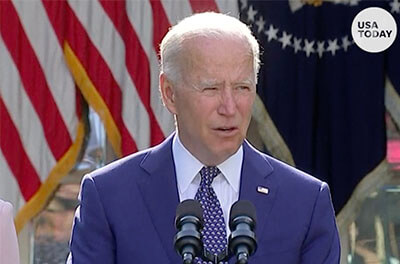 President Biden speaking about the infrastructure bill at the white house.